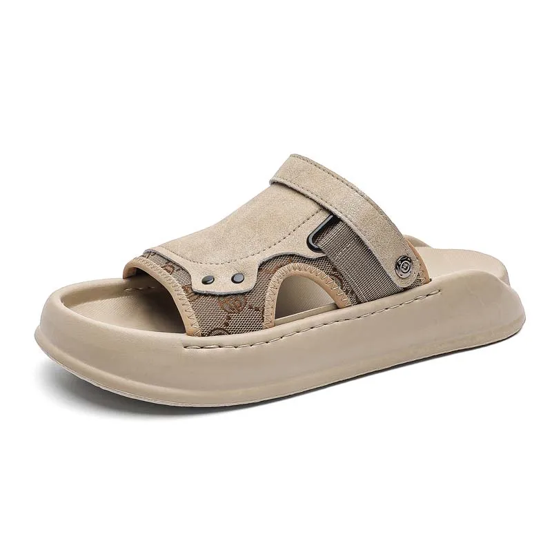 

Men's fashion sandals summer new breathable lightweight anti-slip outdoor casual beach sandals students dual-use sports slippers