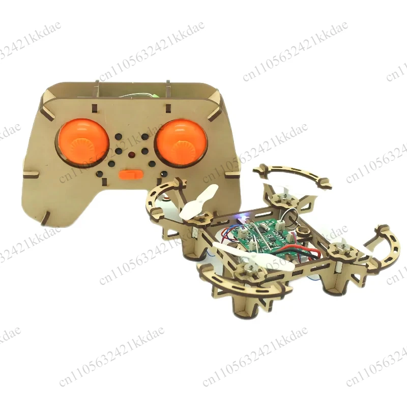 Wooden Drone  DIY kit Wooden assembled  Remote control toy fixed kit Remote Controlled Toys diy kit Training quadcopters