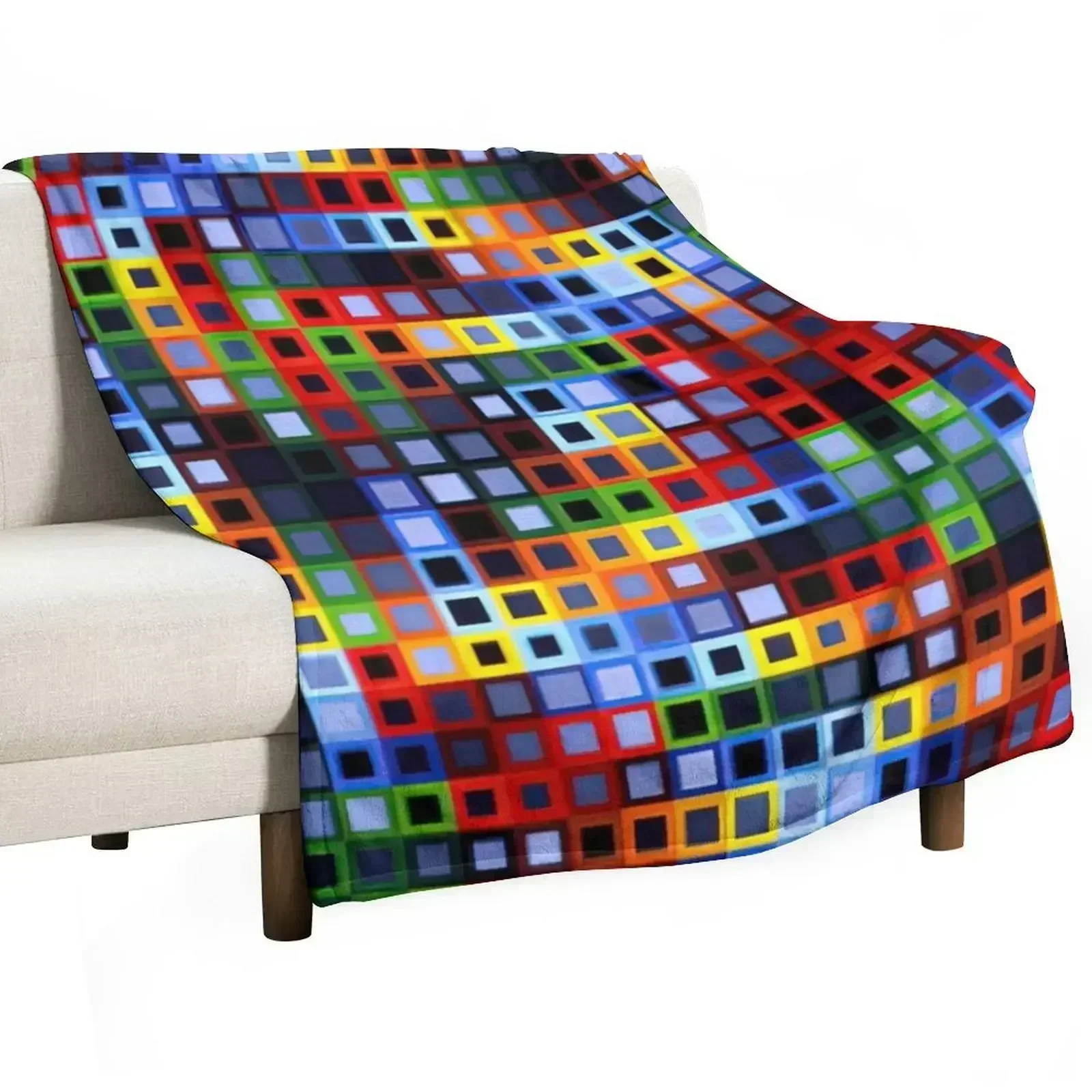 

Victor Vasarely - Orion-K - 1972 Throw Blanket Furry Luxury Blankets