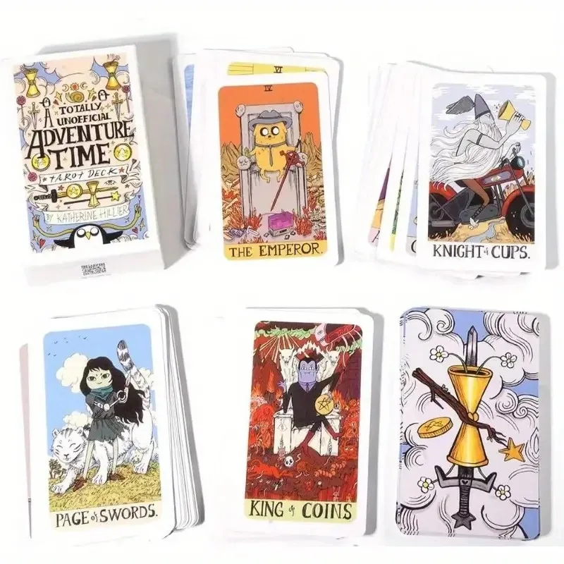 Adventure Time Tarot Cards, Pocket Edition Tarot Cards For Beginners Divination Tools Fortune Telling Game Board Game Cards