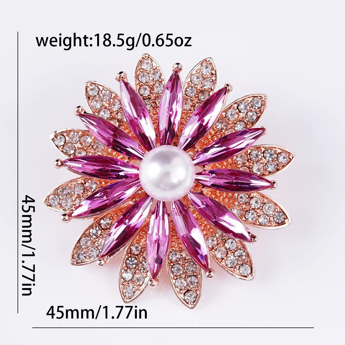 CINDY XIANG Shining Crystal Flower Brooches For Women Handmade Winter Fashion Pin 20 Colors Available Party Accessories