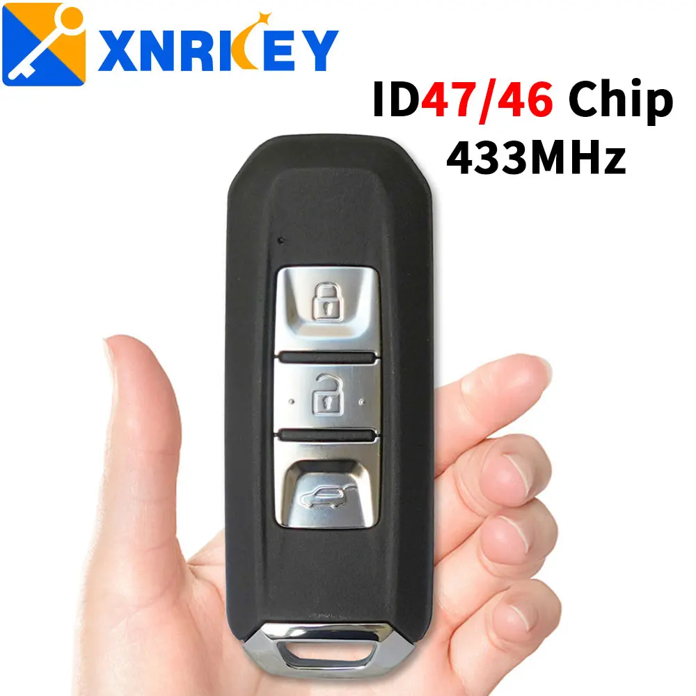 XNRKEY OEM Car Smart Remote Key ID46/47 Chip 433Mhz for Chevrolet CaptivaTurbo 2023ChevyGroove Blazer Enjoy Optra Hector Keyless