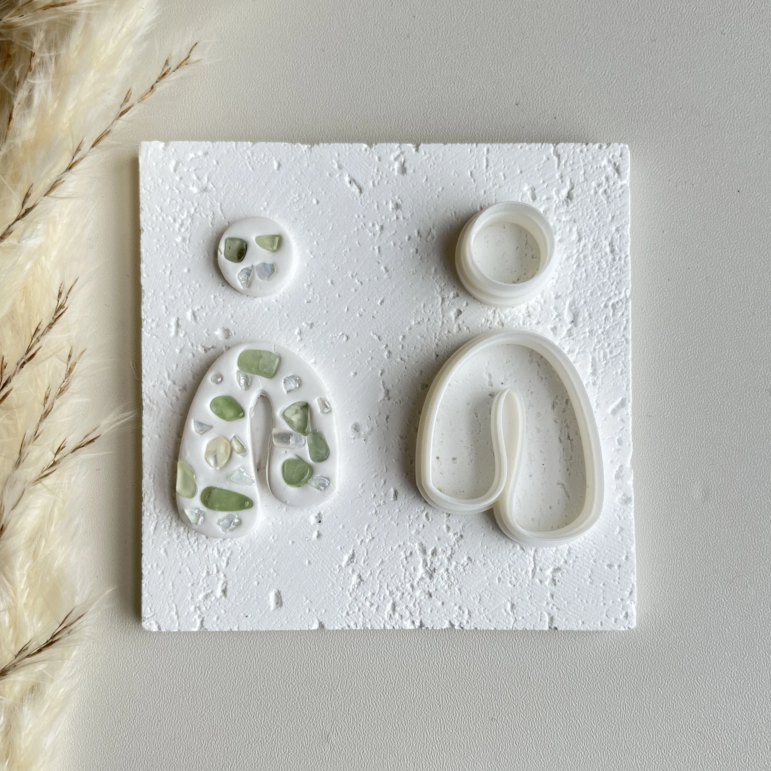 Weiche Keramik Polymer Clay Cutter Unregelmäßige Geometrische Form Formen DIY INS Ohrring Anhänger Schmuck Polymer Clay Schneiden Werkzeuge – Detail 6