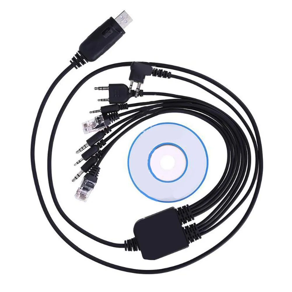USB Programming Cable for Two-Way Radio Programming Featuring TK3107 K-Connector for Kenwood Linktone Models