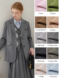 Micro Elastic Suit Fabric High Quality Per Meter for Coats Skirts Dresses Sewing Anti-wrinkle Plain Comfortable Cloth Breathable