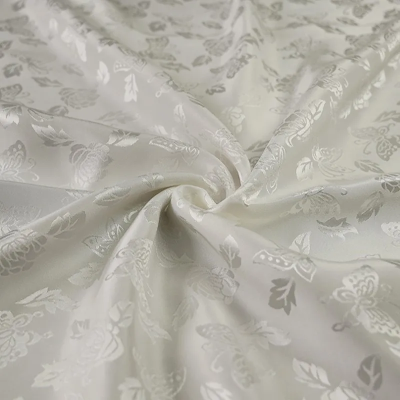 New Chinese-style Hanfu and cheongsam made of pure silk white fabric