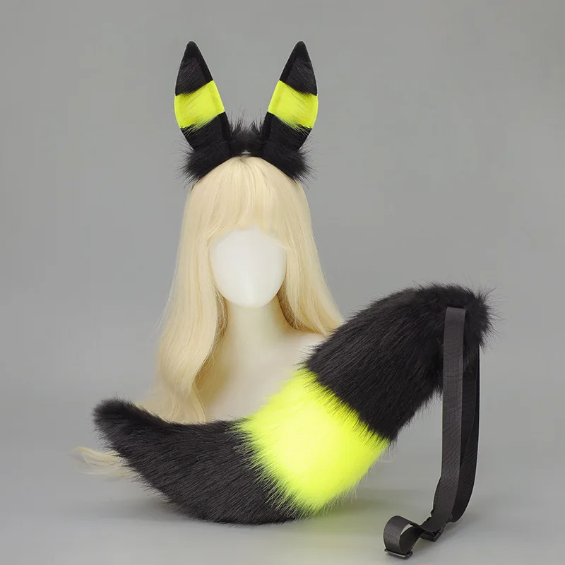 

Original Beast Ear Hair Accessories Comic Beast Ear Tail Cosplay Props Fox Ear Headband Fox Tail Suit Hair Accessories
