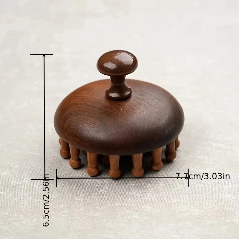 متعددة الوظائف الخشب العلاج تدليك مشط فروة الرأس رئيس مدلك خشب الصندل الطبيعي التعميم الأسنان غواشا كشط الجسم مدلك