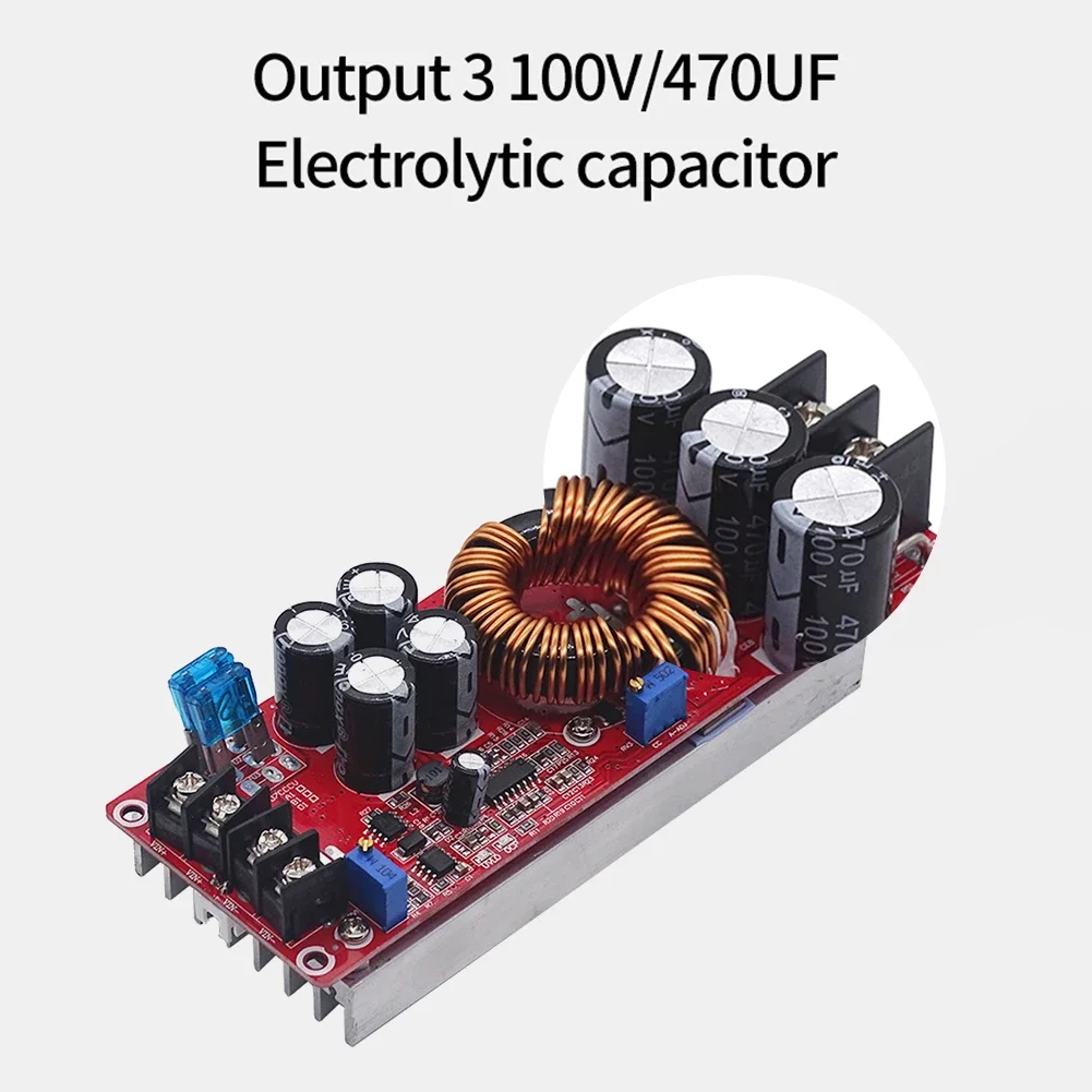 1200/1800W 40A DC DC Converter Boost In DC10-60V Out 12-83/90V Step-up Power Supply Module Overcurrent Protection Step Up Module