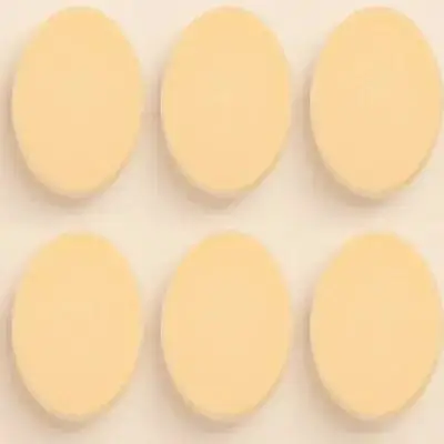 6 stuks ovale poederdons zachte make-up spons voor gladde foundation pads voor tweeërlei gebruik schoonheidstools gezicht make-up accessoire