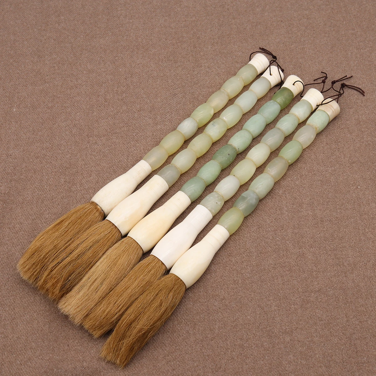 Decorative calligraphy brush, quality jade brush, home decoration, table accessory