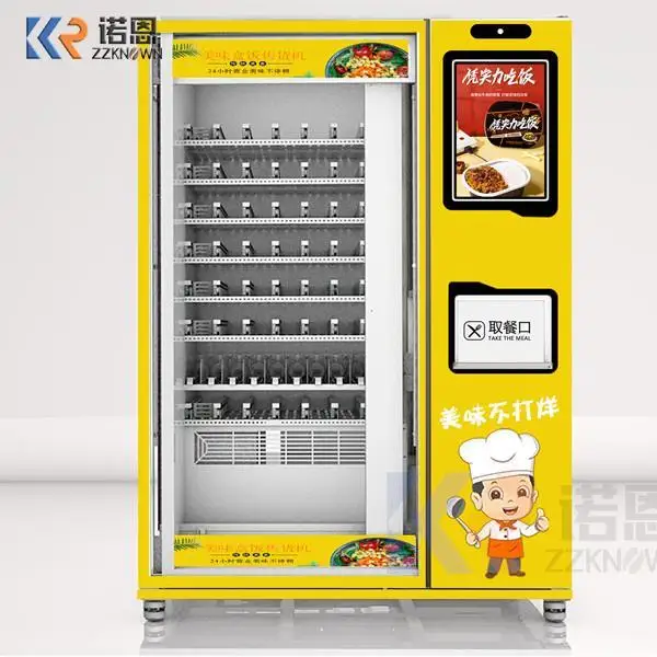 Food Vending Machine With High Heating Efficiency Automat Food Heating Vending Machine