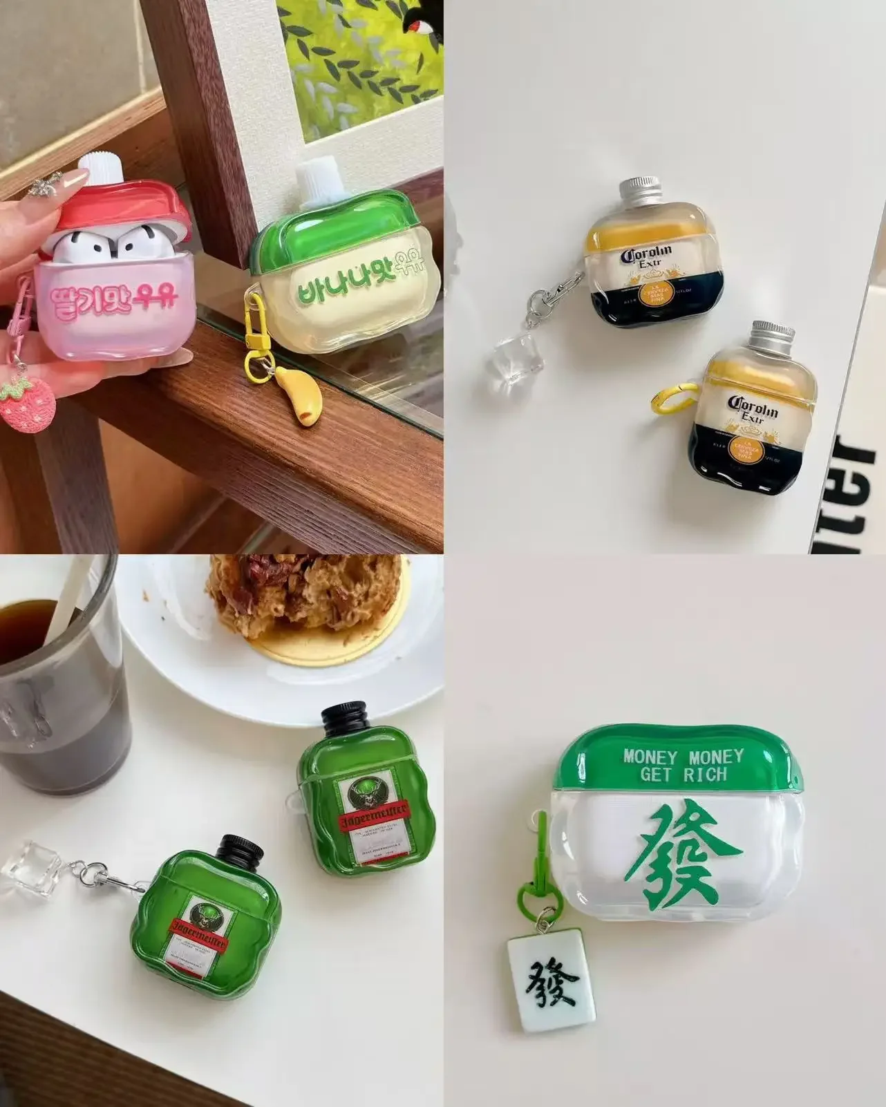 For AirPods 5 2026 new headphone case Cake Peach Bottle milk bottle For AirPods 1/2/3/4 pro3 pro2 protective earphone case