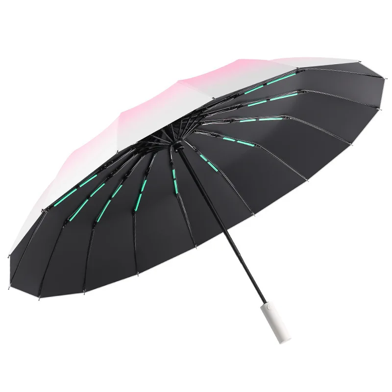 Automatic Gradient Sunshade Umbrella UV Protection Women's Fashionable Three-Fold Umbrella Sun Rain Combination Male Sunshade... - view 5