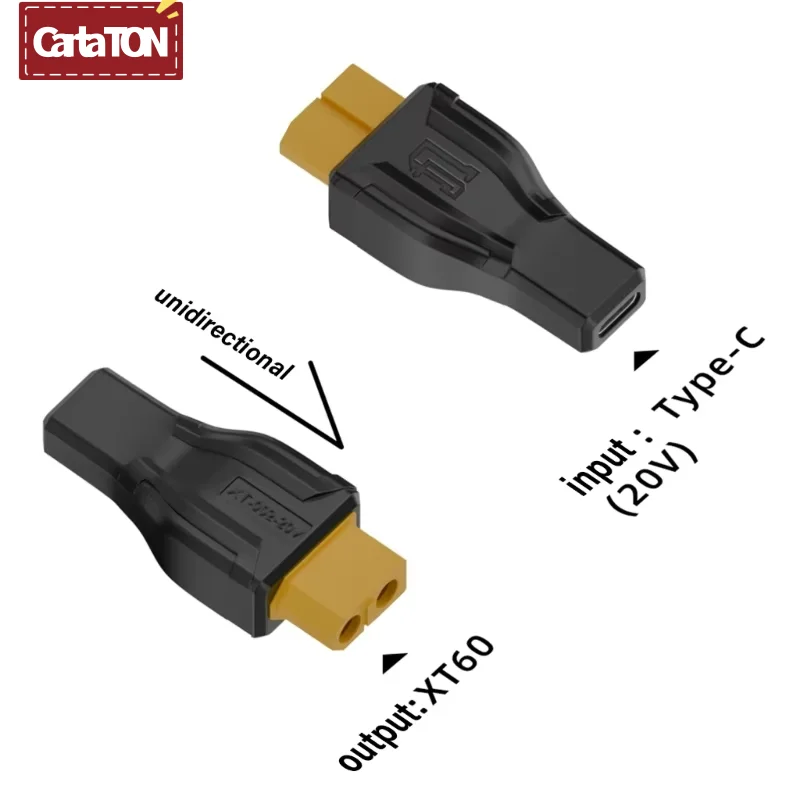 ​USB C to XT60 Adapter Type-C to XT60 Female 100W 20V/5A Charging Connector for Toolkitrc Model Energy Storage Outdoor Power