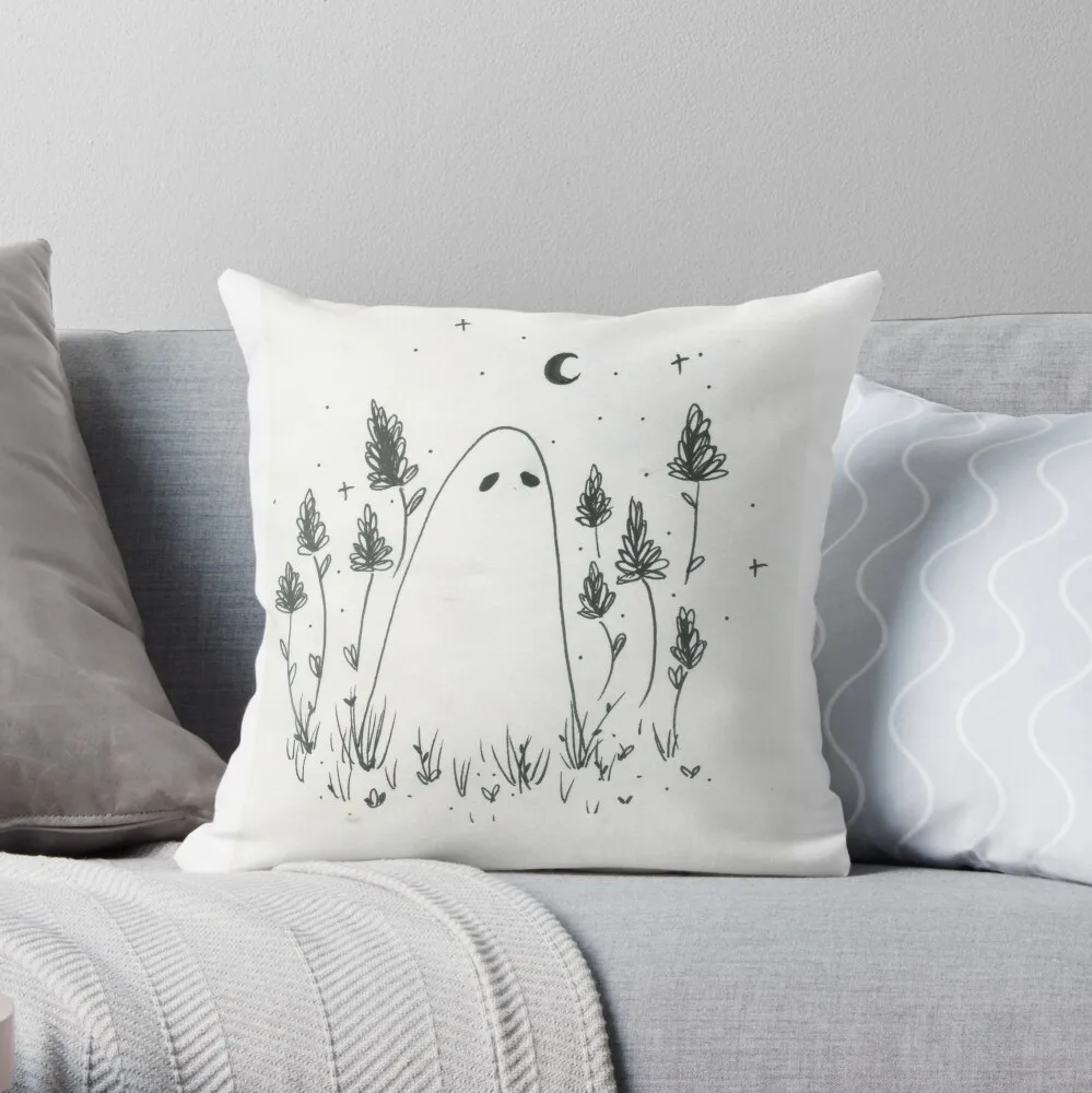 

Ink ghost Throw Pillow Ornamental Pillow Pillow Cover Marble Cushion Cover