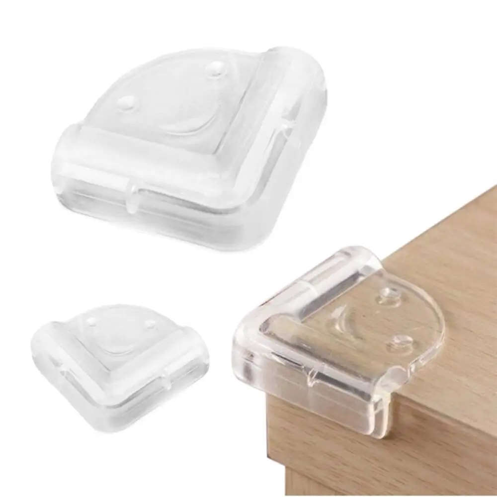 4PCS Transparent Corner Protectors Soft Anti Collision Furniture Corner Guards for Baby Child Table Desk Cabinet Safety Bumpers