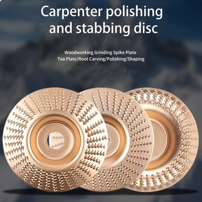 Holzschleifscheibe aus Kohlenstoffstahl – Winkelschleifer-Schleifscheibe zum Formen und Schleifen von Holz | Robuste Raspelklappenscheibe, Dura