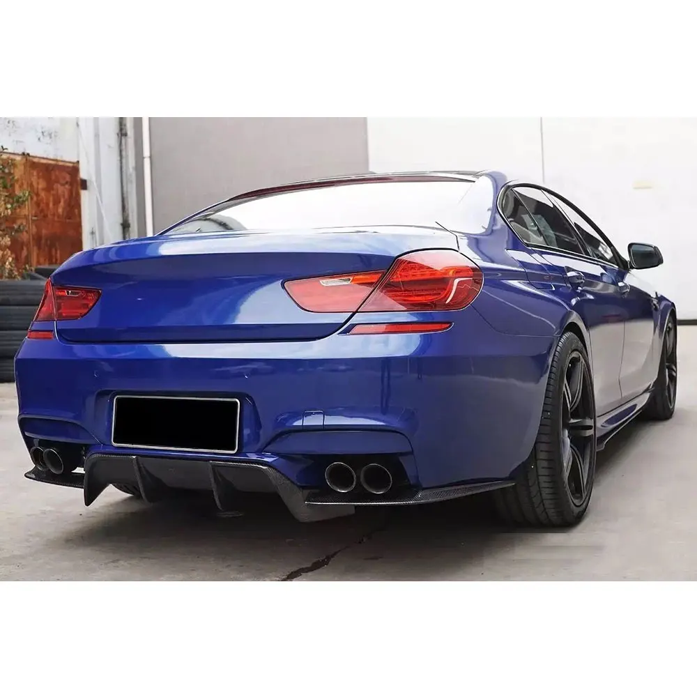 

VACOMUL For 6 Series Carbon Fiber Rear Lip Diffuser Spoiler for BMW F06 F12 F13 M6 M Sport 2013-2016 FRP Back Bumper Guard