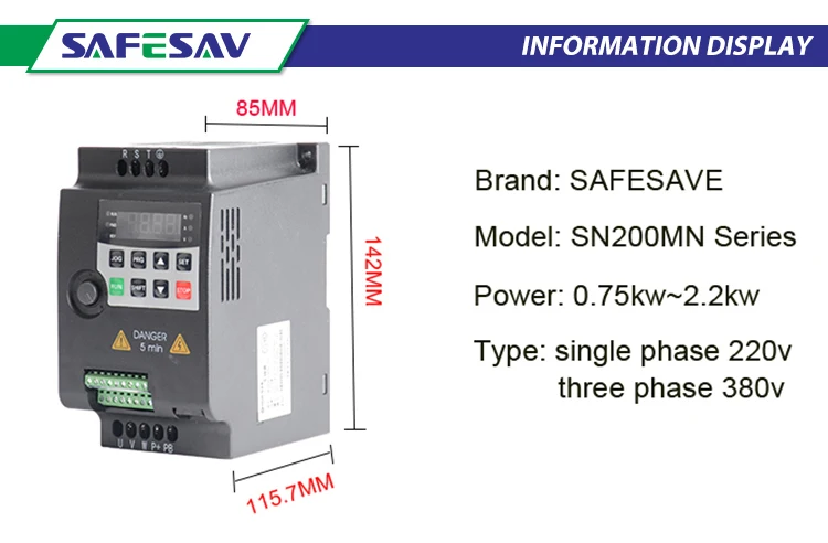 Economical compacted mini vfd converter 220v 380v frequency converters with removable panel