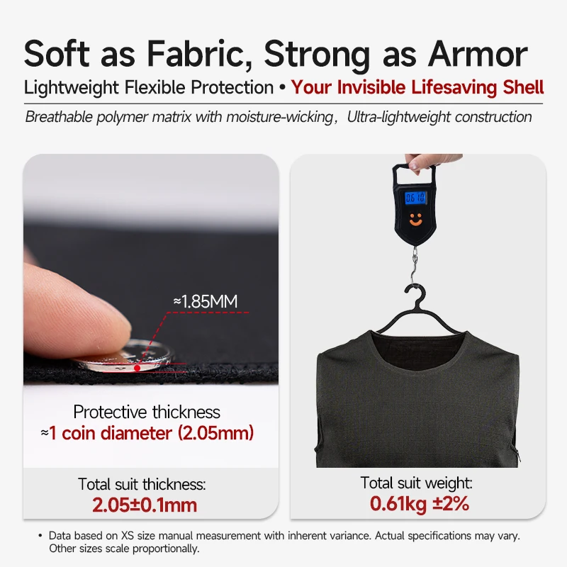 Anti stab suit, concealed tactical self-defense suit, anti slash, anti knife, anti cutting, flexible anti stab suit