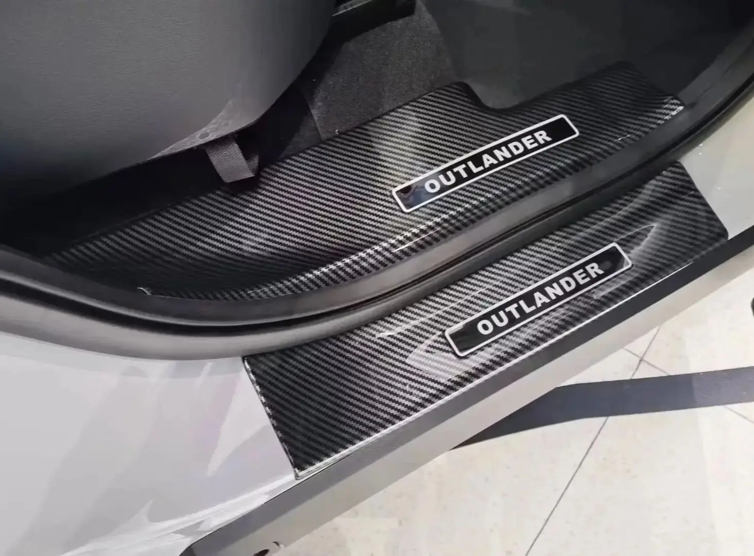 Für Mitsubishi Outlander 2022 2023 2024 Auto Tür Sill Schutz Abdeckung Schwelle Pedal Schutz Aufkleber Auto Styling Zubehör