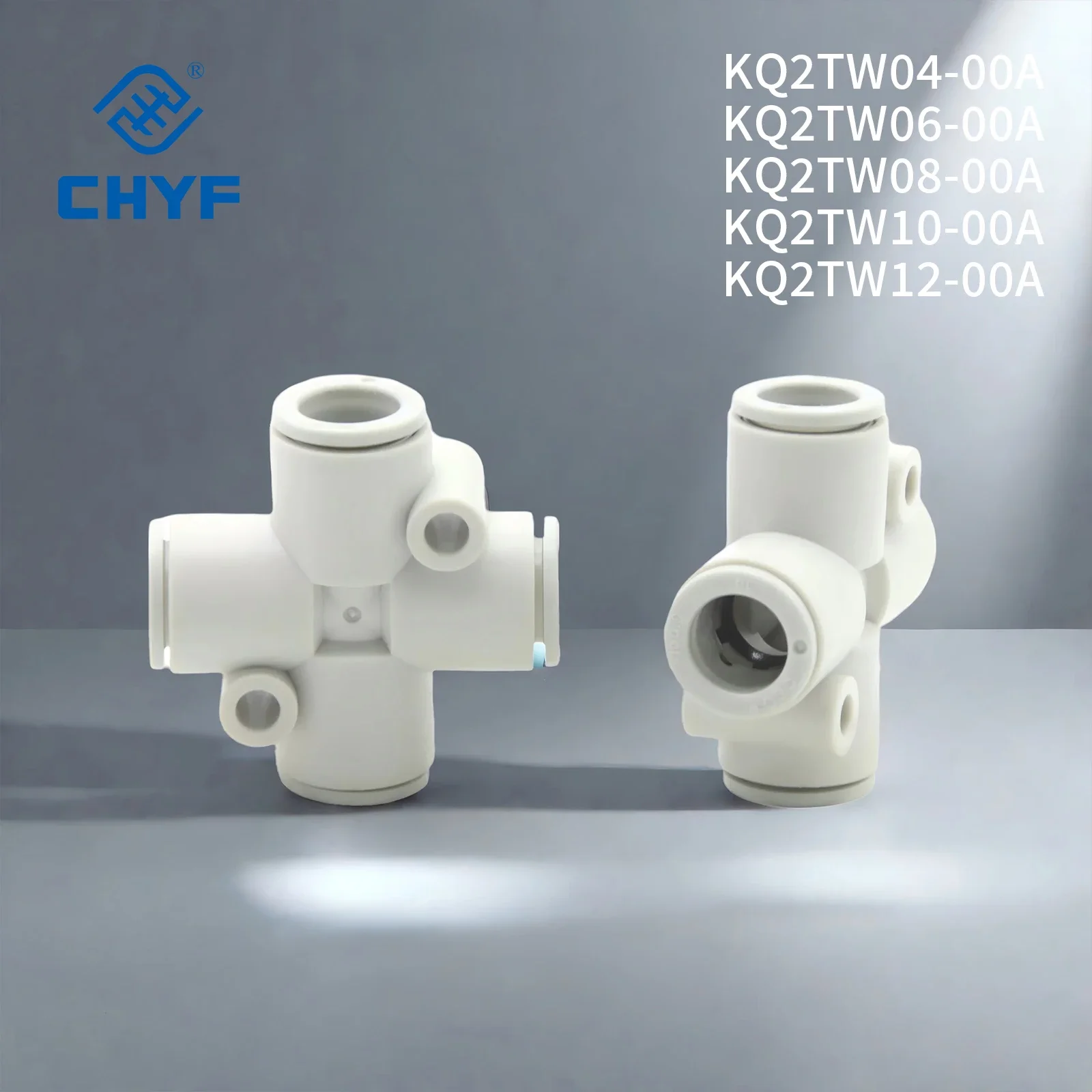 Smc original Pneumatic Fittings KQ2TW04/06/08/10/12-00A Use to four-branch a line