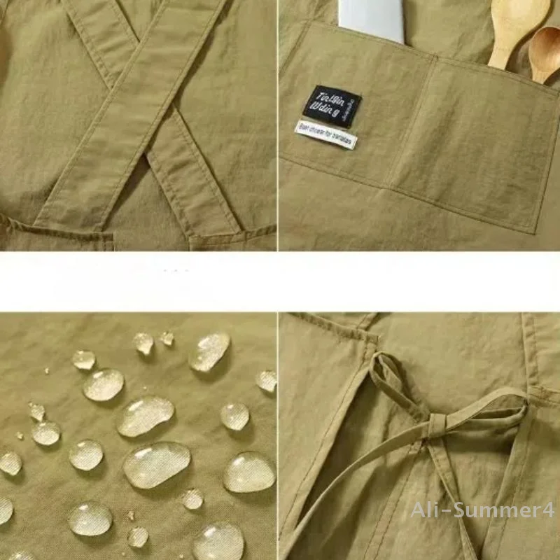Cooking Kitchen Aprons Breathable Wear Resistant Adult Waist Aprons Anti Fouling Soft Restaurant Work Clothes Home