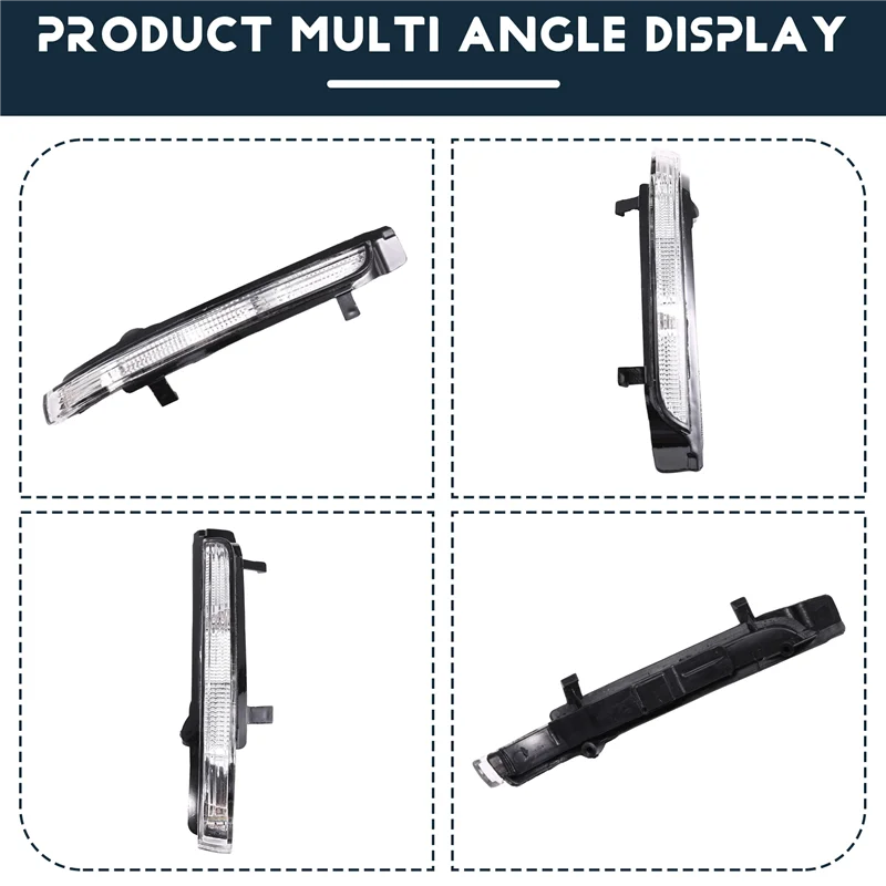 سيارة مرآة الرؤية الخلفية بدوره إشارة وامض مؤشرات LED 1 زوج لسكودا اوكتافيا سوبيرب 2009-2013 3T0949101 ، 3T0949102
