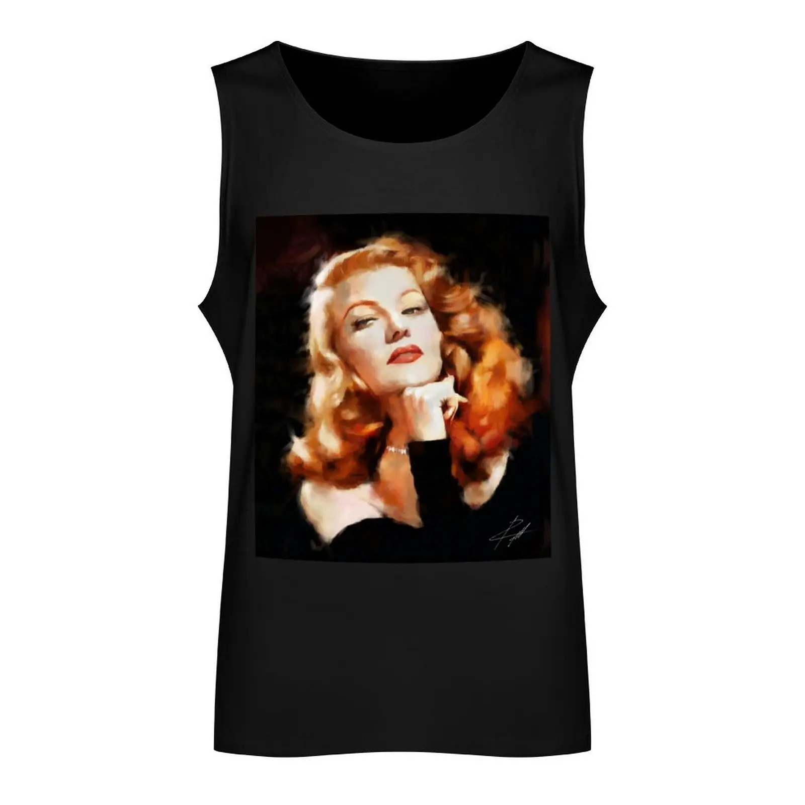 Rita Hayworth Tank Top sleeveless gym shirt man fitness men clothings Man summer clothes gym t shirt men