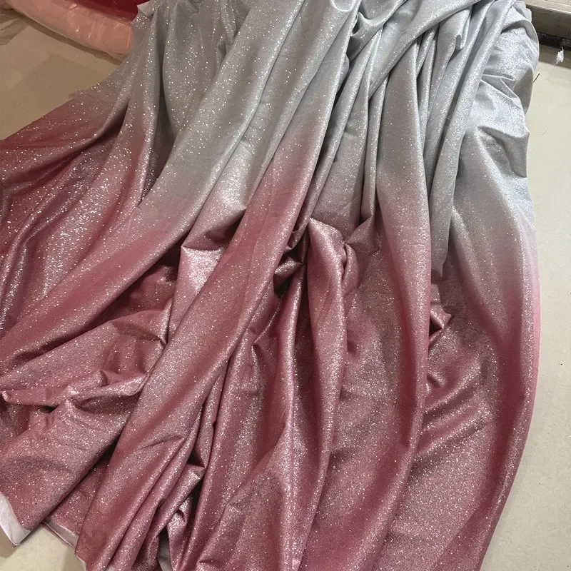 الأزرق الملكي التدرج الفضة بريق البريق تمتد النسيج مصمم مساء اللباس المواد لامعة خلفية النسيج حزب ثوب #2