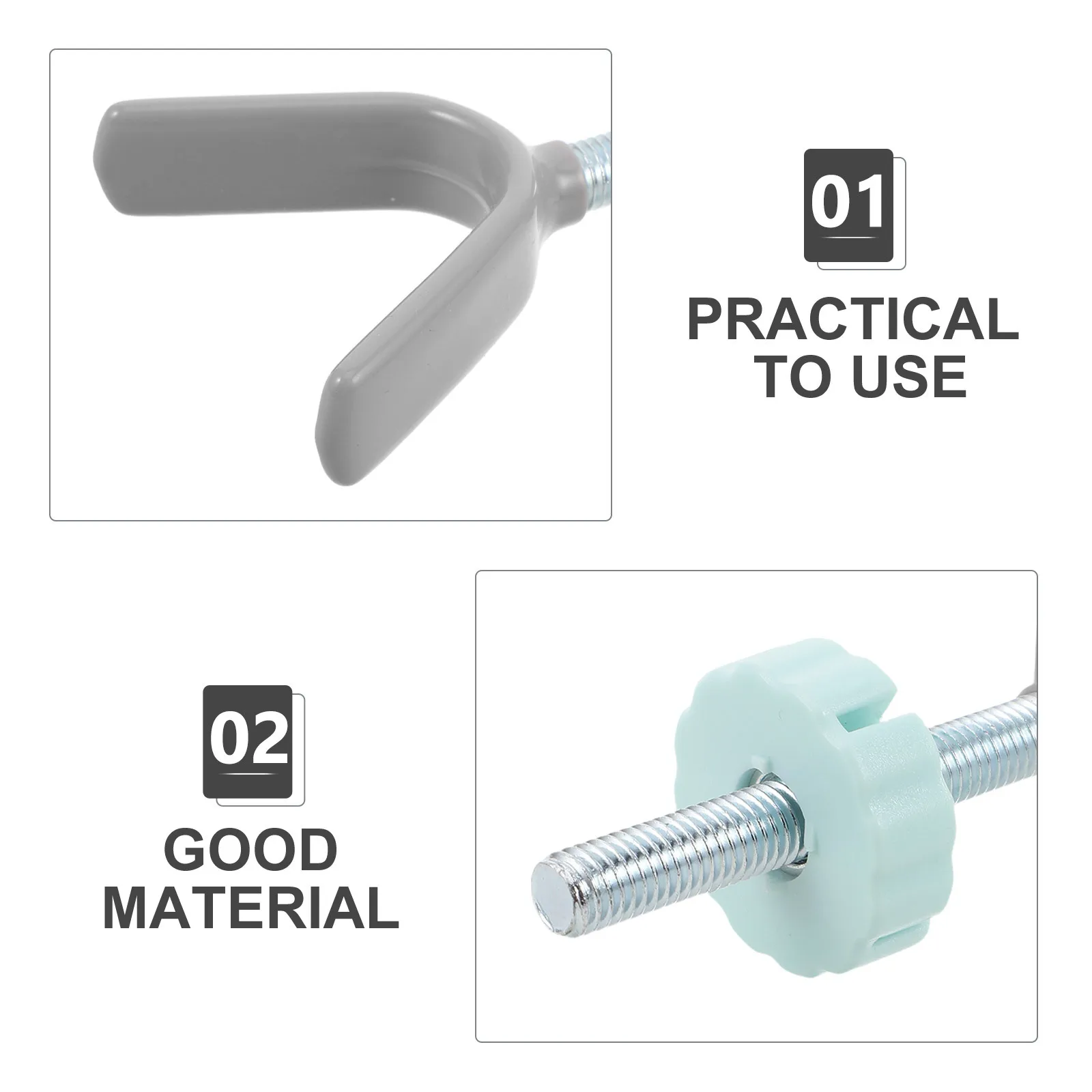 2pcs Children Safety Gate Threaded Spindle Rods Metal Replacement Bolts For Stair Pet Gate Fixing Stainless Steel Screws Baby