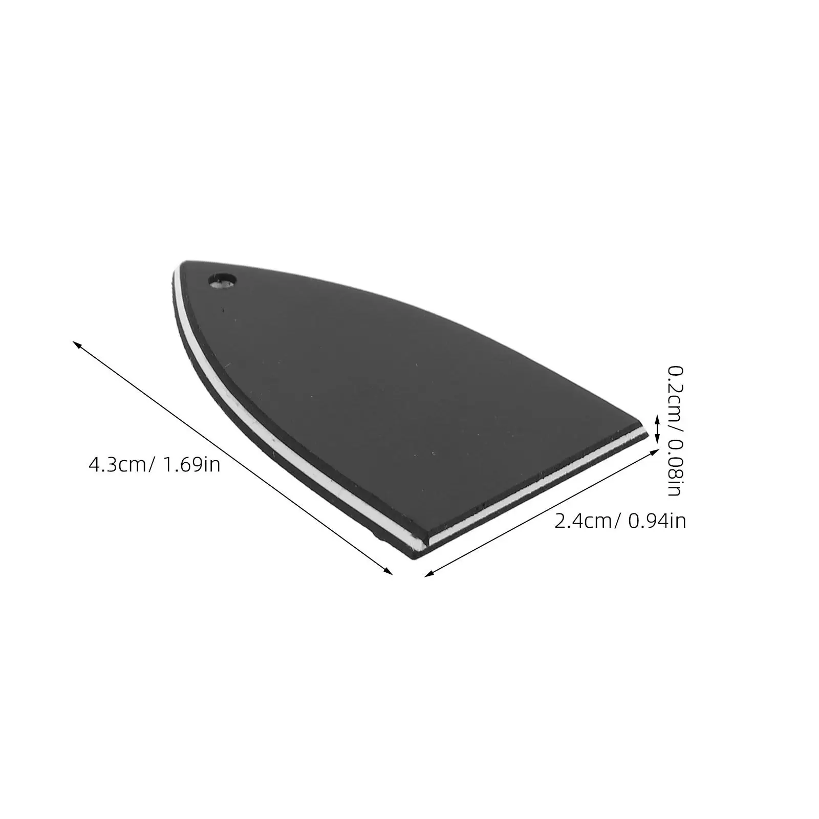 8Pcs Electric Bass Truss Rod Cover Plastic Neck Plate Precision Tip Design Reduces Magnetic Interference Easy Installation