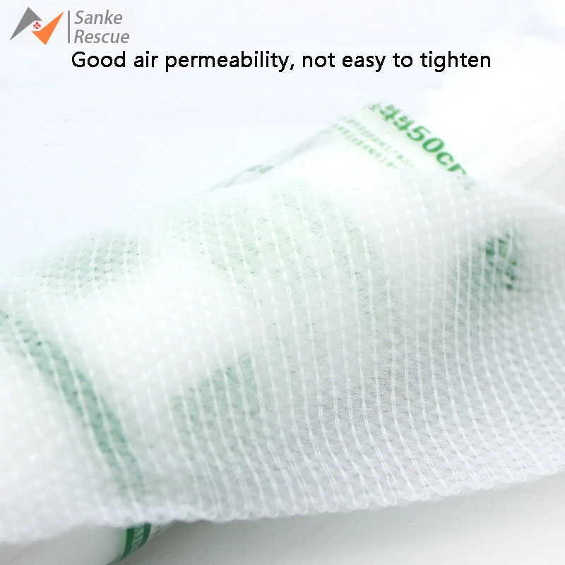 10pcs Elastic Bandages Cotton Core First Aid Absorbent Pads for Wound Dressing PBT Medical Emergency Safety Protection Kit