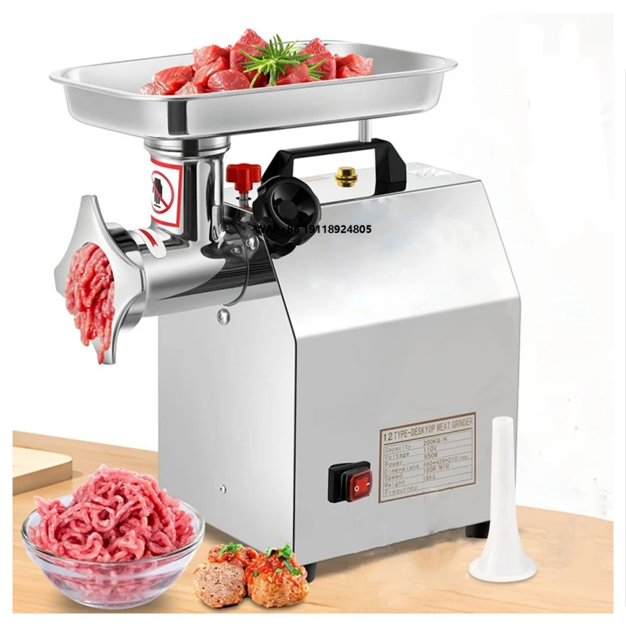 Commercial Electric Meat Grinder Food Processing Machine Stainless Steel Meat Mincer Meat Tenderizer Machine