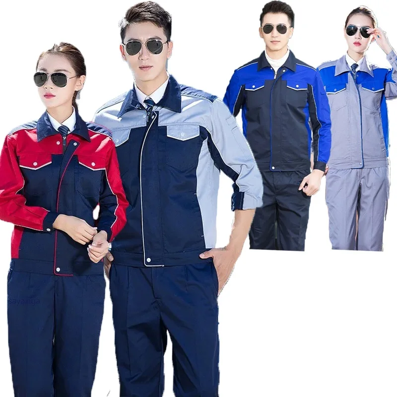 

Working Coverall Autumn Winter Fashion Work Clothing Mechanical Electrical Repairman Working Uniform Engineer Worker Clothes Set