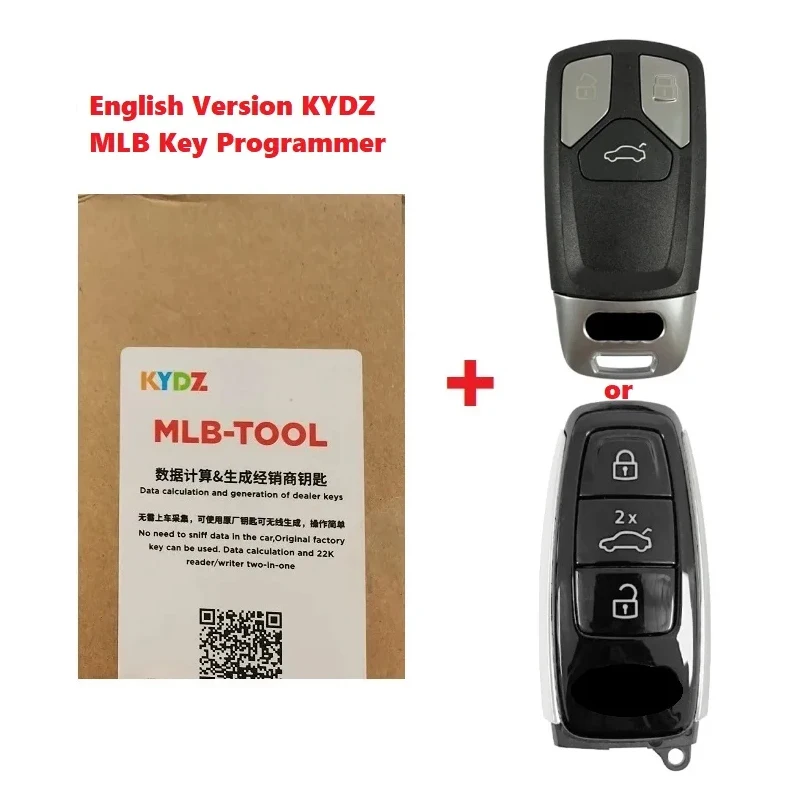 CNP189 English Version KYDZ 5M-MLB Key Programmer Calculate Generate Dealer Key With One OEM 5M Chip Blank Smart key 434MHZ