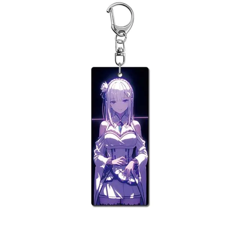 Re:ZERO -Starting Life in Another World Anime KeyChain ‌Subaru Natsuki Men Key Chain for Women Cartoon Figure Acrylic Pendant