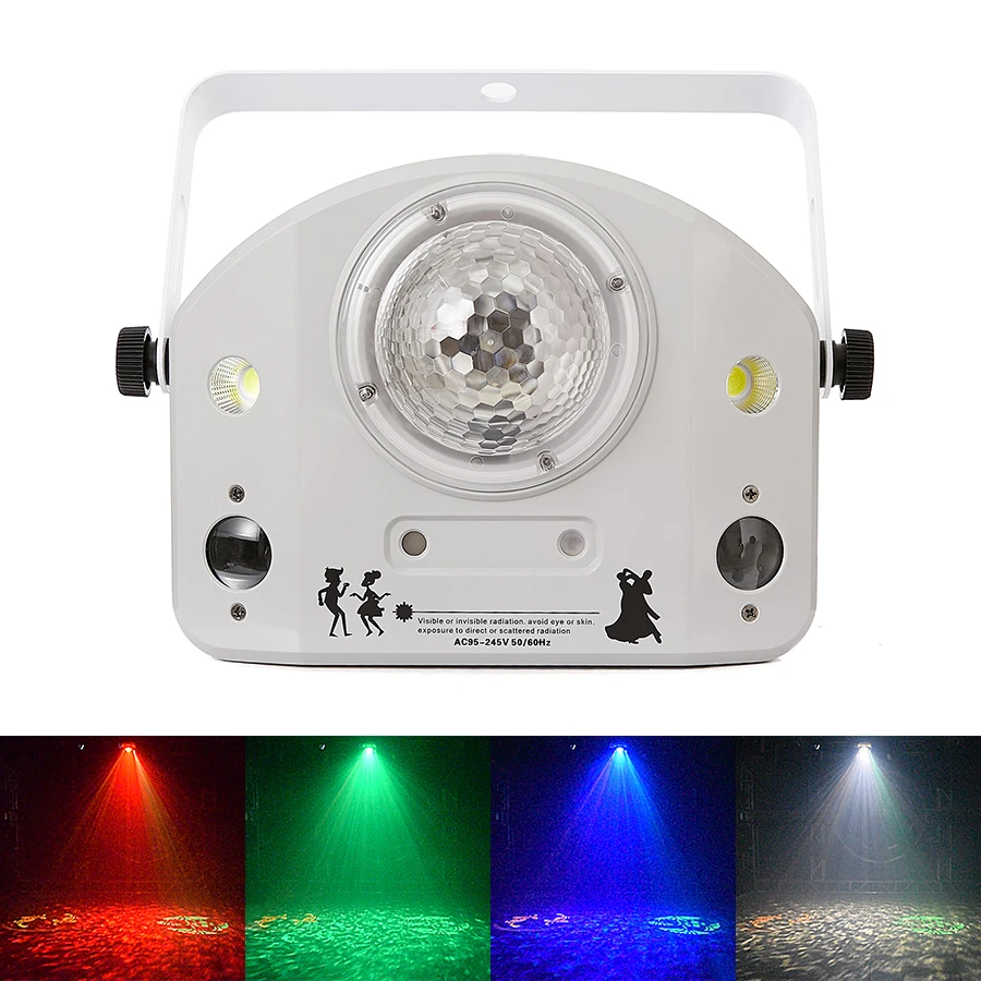 

DJ Disco LED Water Wave Gobo Strobe Laser Pattern Project DMX Stage Lighting Effect for Party Dance Holiday Wedding