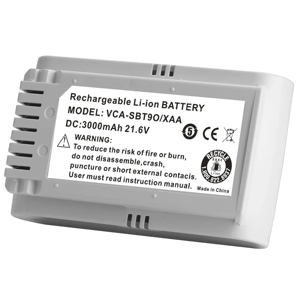 3000mAh Battery for Samsung Dust Collector Jet90E pet/Jet70 Series VS15T7032P4 VCA-SBT90E VS15R8542S1.