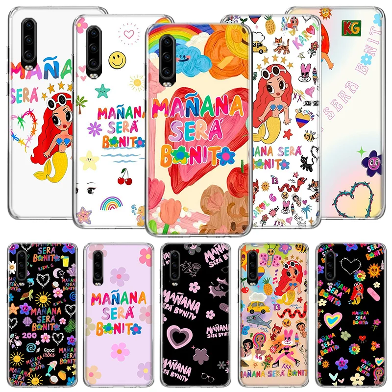 Karol G Manana Sera Bonito Telefoon Hoesje Voor Huawei P50 Pro P10 P20 P30 P40 Lite Cover Mate 40 30 20 10 Lite Capa Shell