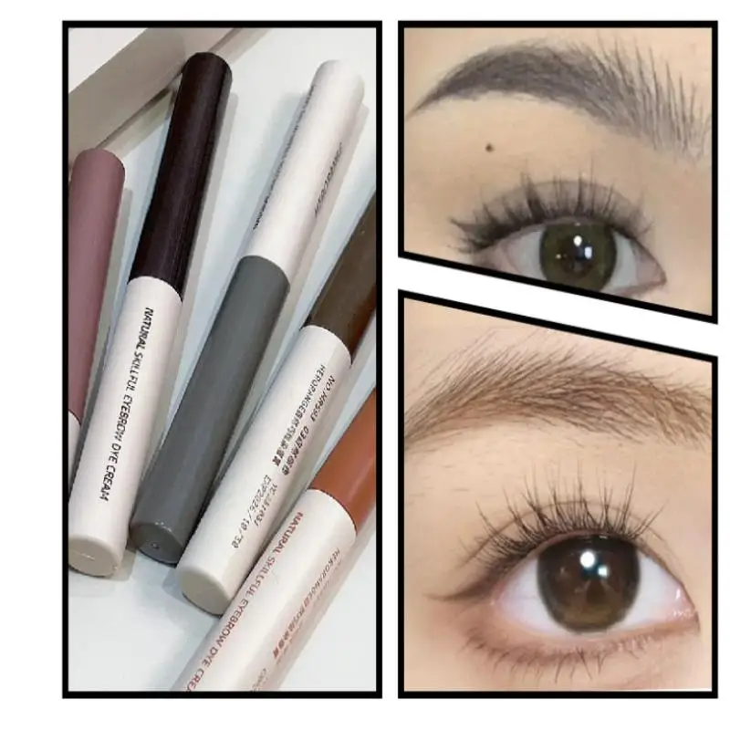 【HERORANJE】Wenkbrauwversterker Kleurstof Gel Tint Waterdicht Langdurig Sneldrogend Verven Brow Tattoo Getinte Crème Brow Make-up Cosmetisch