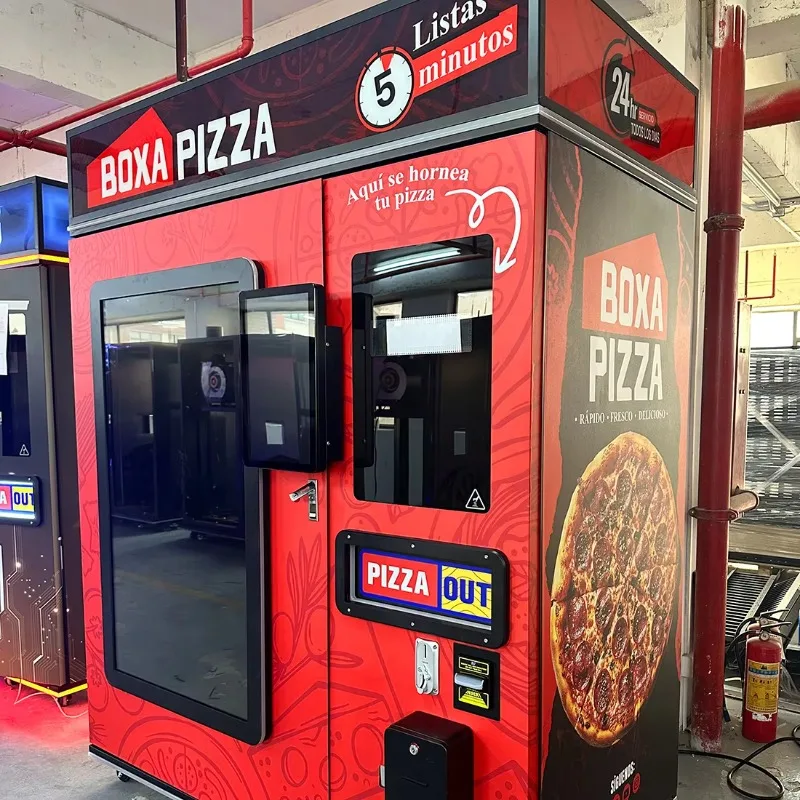 Fully Automatic Custom Smart Pizza Vending Machine Touchscreen 5G/Wi-Fi Multiple Payment Options