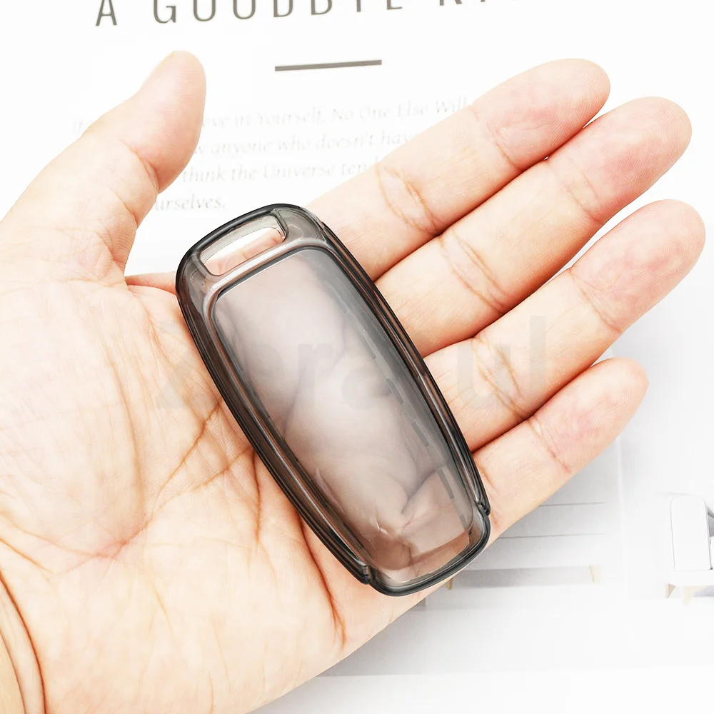 Transparent TPU Shell Fob For Audi A7 S7 RS7 Q8 RSQ8 A6 C8 S6 RS6 A3 8Y A8 D5 4N RS E-tron GT Q4 Q7 4M Car Remote Key Case Cover