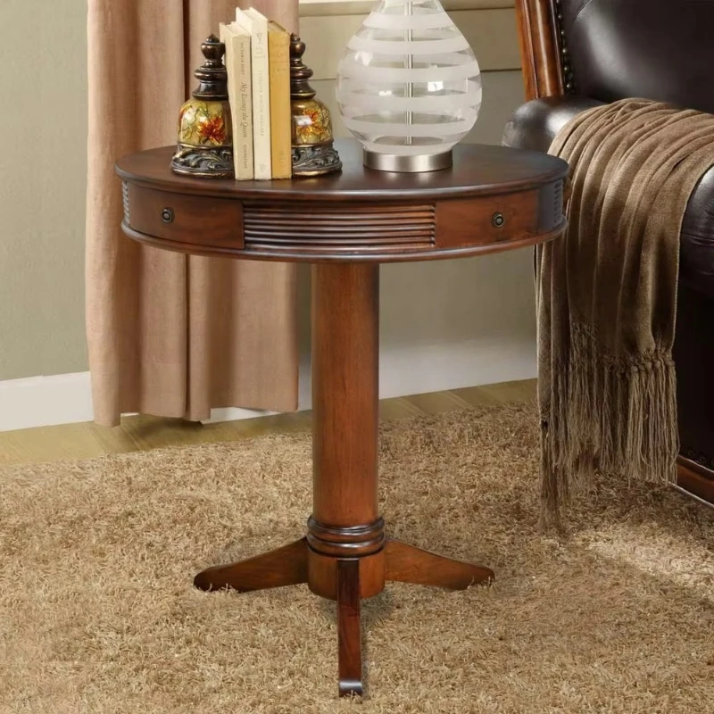 European design style solid mahogany dining table, antique non-foldable, occasional furniture in family apartment hotel living