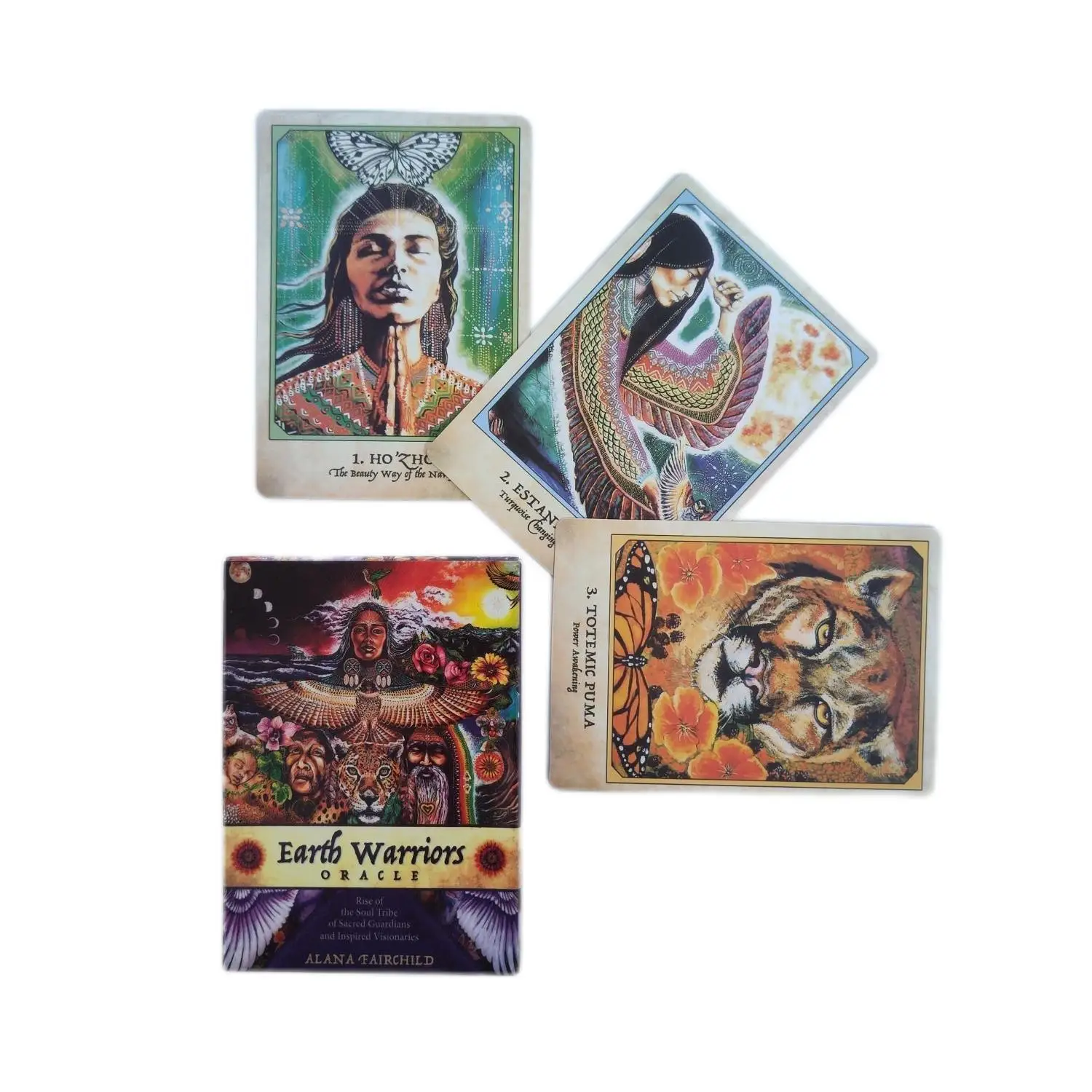 Cartas de oráculo de guerreros de la Tierra A 44, oráculo de Tarot, visión en inglés, edición de adivinación, baraja, juegos de Borad