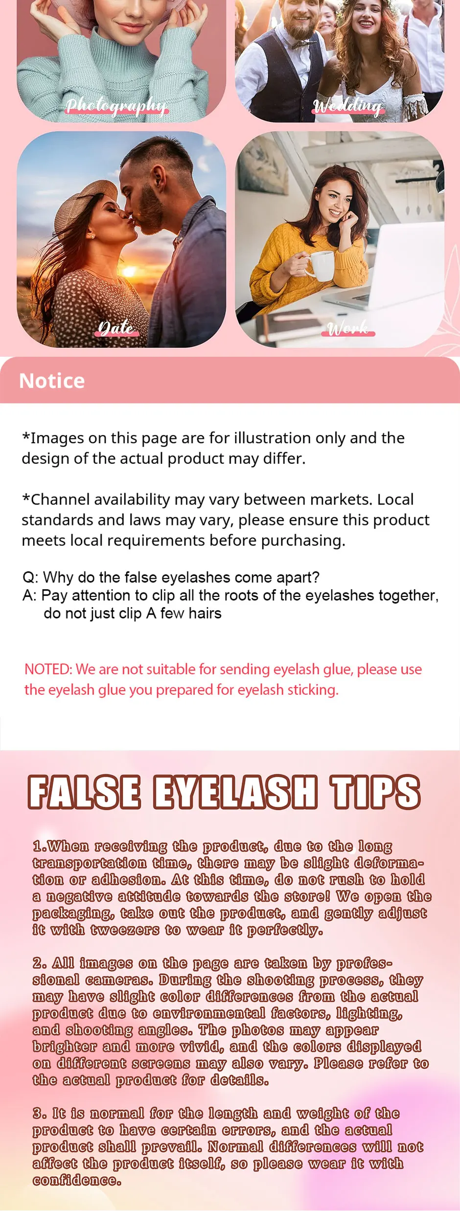 120 braune Wimpern-Büschel, Manga-Wimpernbüschel, spitz zulaufende D-Curl Fairy-Style Wimpernverlängerungen, 8-16mm Anime Einzelbüschel Wimpernverlängerungen, geeignet für DIY-Wimpern-Anfänger – Detail 4