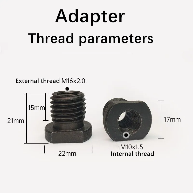 M10 adapter Angle Grinder M16 Thread M14 Thread Converter Adapte Arbor Connector Polishing For Diamond Core Bit Hole Saw