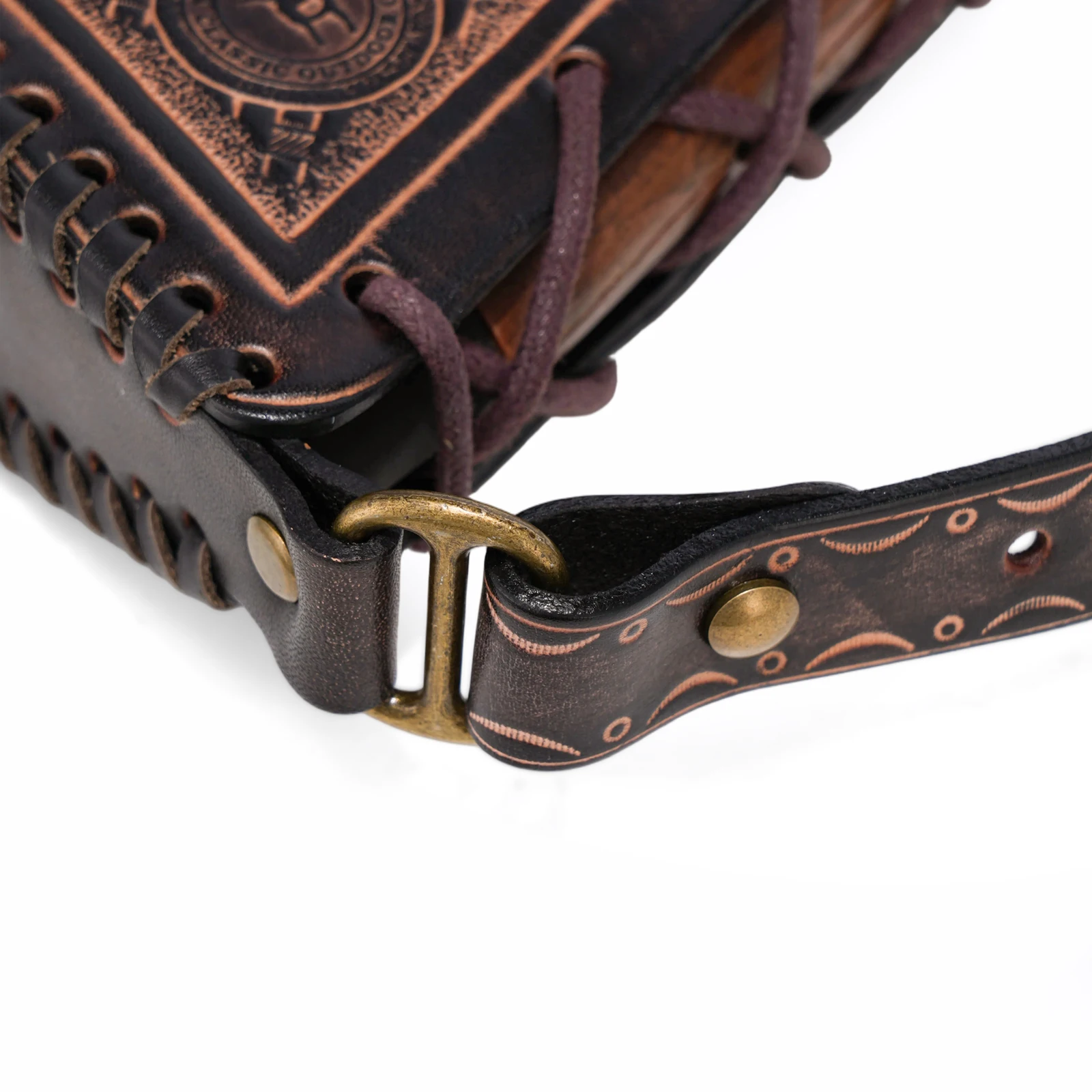 Tourbon Jagd-Leder-Gewehrschaftabdeckung, verstellbare Gewehrschaftauflage mit Munitionsschlaufen, passend für 30.06, 30.30, 308 usw. – Detail 32
