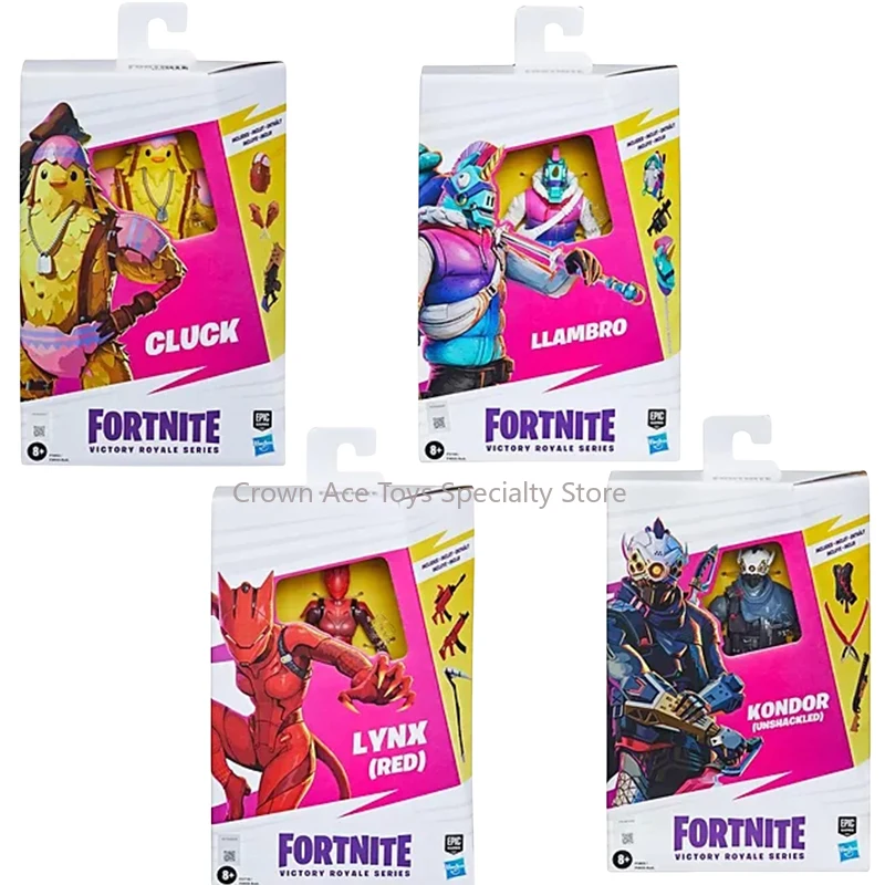 

Hasbro Fortnite Wave 3 General Boxed Llambro Red Lynx Kondor Unshackled Cluck Action Figures Trendy Collectible Toy Holiday Gift